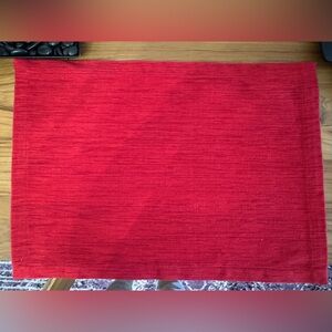 Crate&Barrel Ruby Grasscloth Placemat